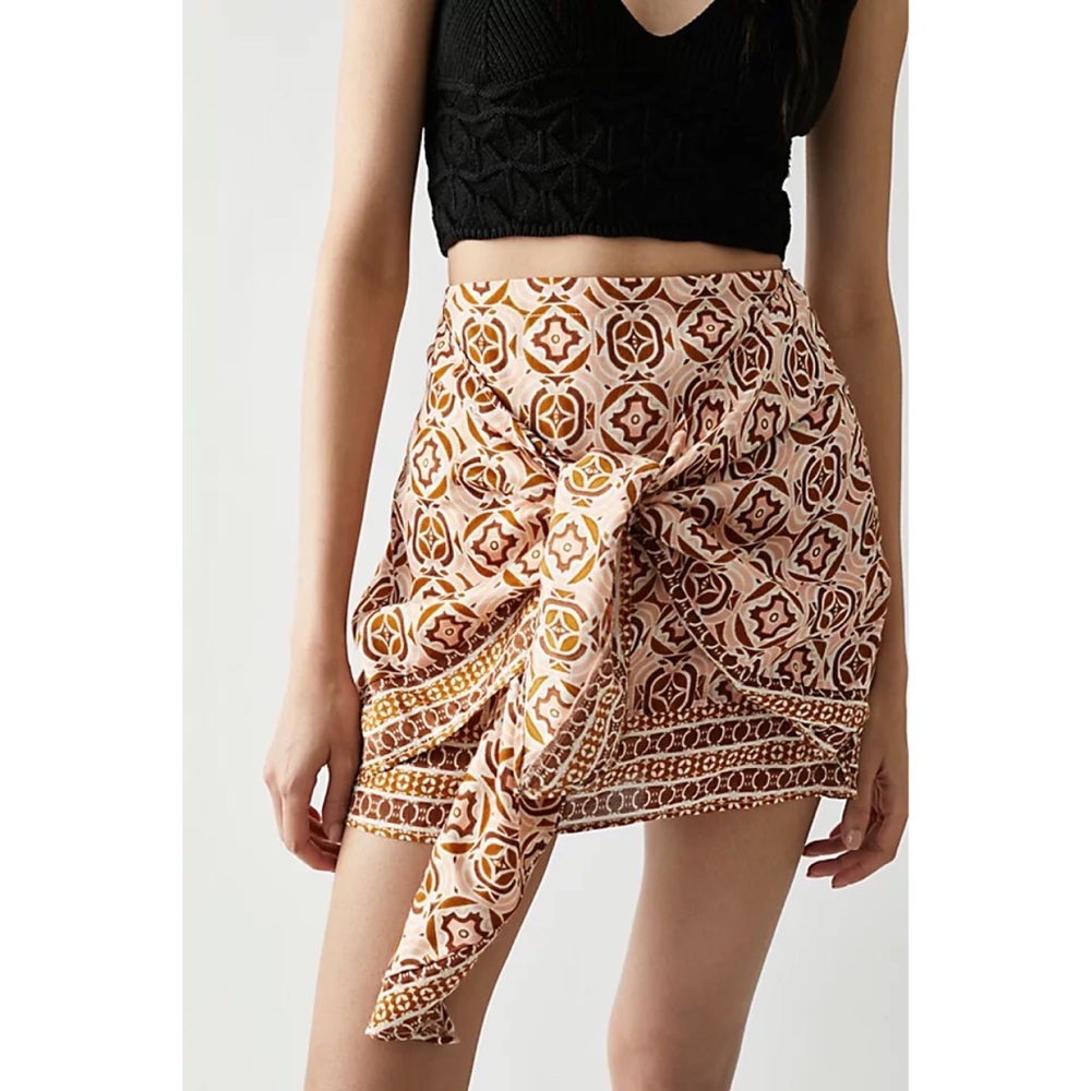 NEW Free People Imogen Sarong Wrap Skirt